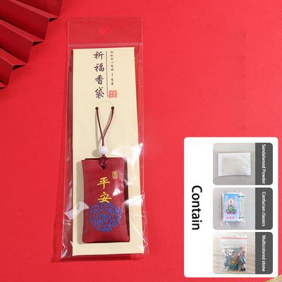 Andligt salt med påse buddhistiskt andligt saltpåse halsband välsignelse lyckopåse amulett välsignelsepåsar hänge