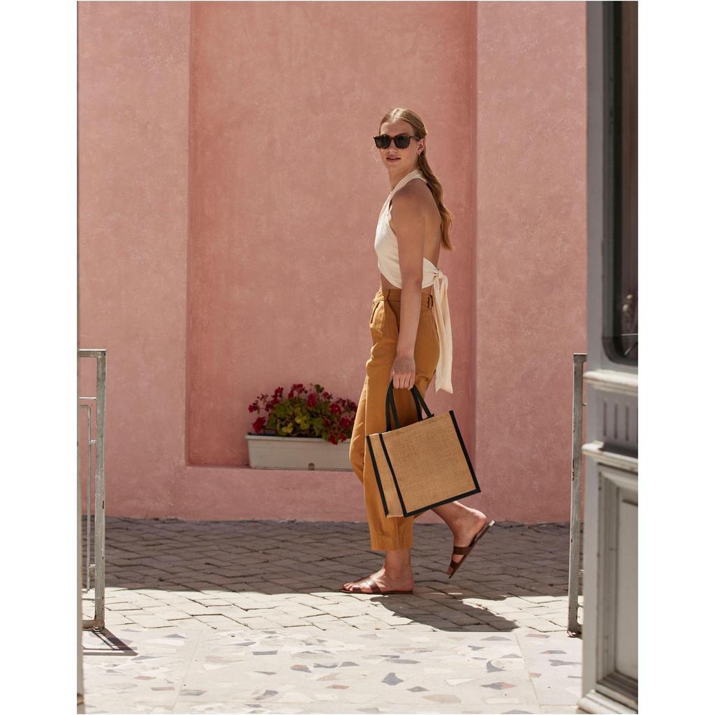 Westford Mill Starched Jute Midi Tote Bag