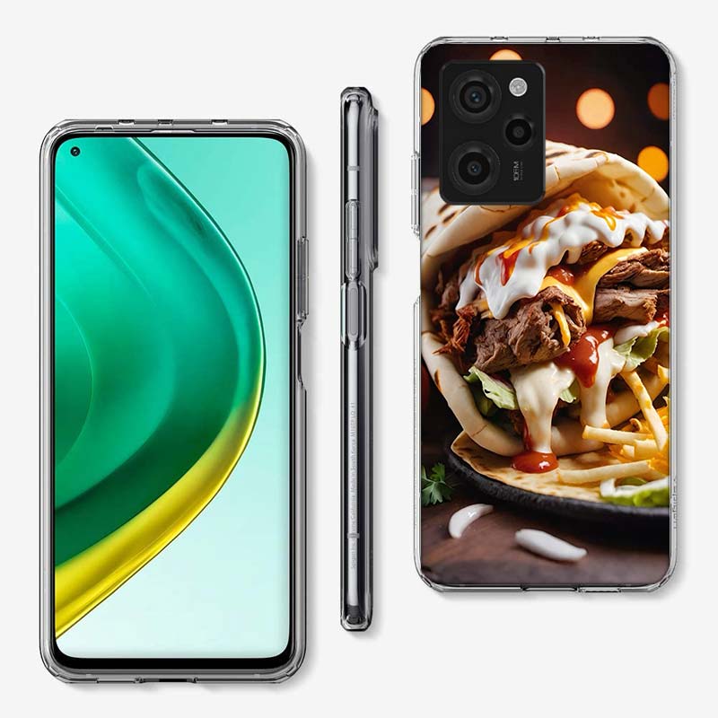 Käse Knuspriges Hähnchen Rindfleisch Verpackungsabdeckung Handyhülle Für Xiaomi Poco M8 M7 M6 M4 M3 X7 X6 X4 Pro F7 Ultra M5S Mi 14 14T 15 15T