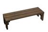 WOODPRO Planter Stand Flower Stand Shelf Set 1 Tier Width 91cm X Depth 30cm X Height DB Color Planter Stand Planter Rack Flower Stand Load Capacity