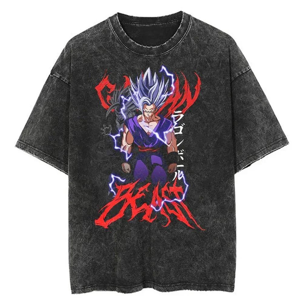 Dragon Ball Super Broly Vintage Washed Oversized T-Shirt | Unisex Streetwear Top