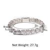 9Mm Square Rock Sugar Zircon Bracelet Wind Design Sense Niche Single Product
