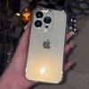 Transparent Simple Glitter Phone Case For For Iphone 16 1 14 13 12 11 Pro Max XR XS MAX 7 8 14 PLUS Y2K Shockproof Clear Soft Cover
