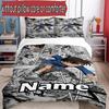 3pcs Duvet Cover Set (1*Duvet Cover + 2*Pillowcase, Without Core), Custom Name Detective Conan Pattern Bedding Set, Home Bedroom Decor Gift
