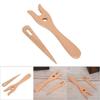 2Pcs Wooden Lucet Fork Kit Eye Needle Design Braided Craft Tools  For Bracelet Making
