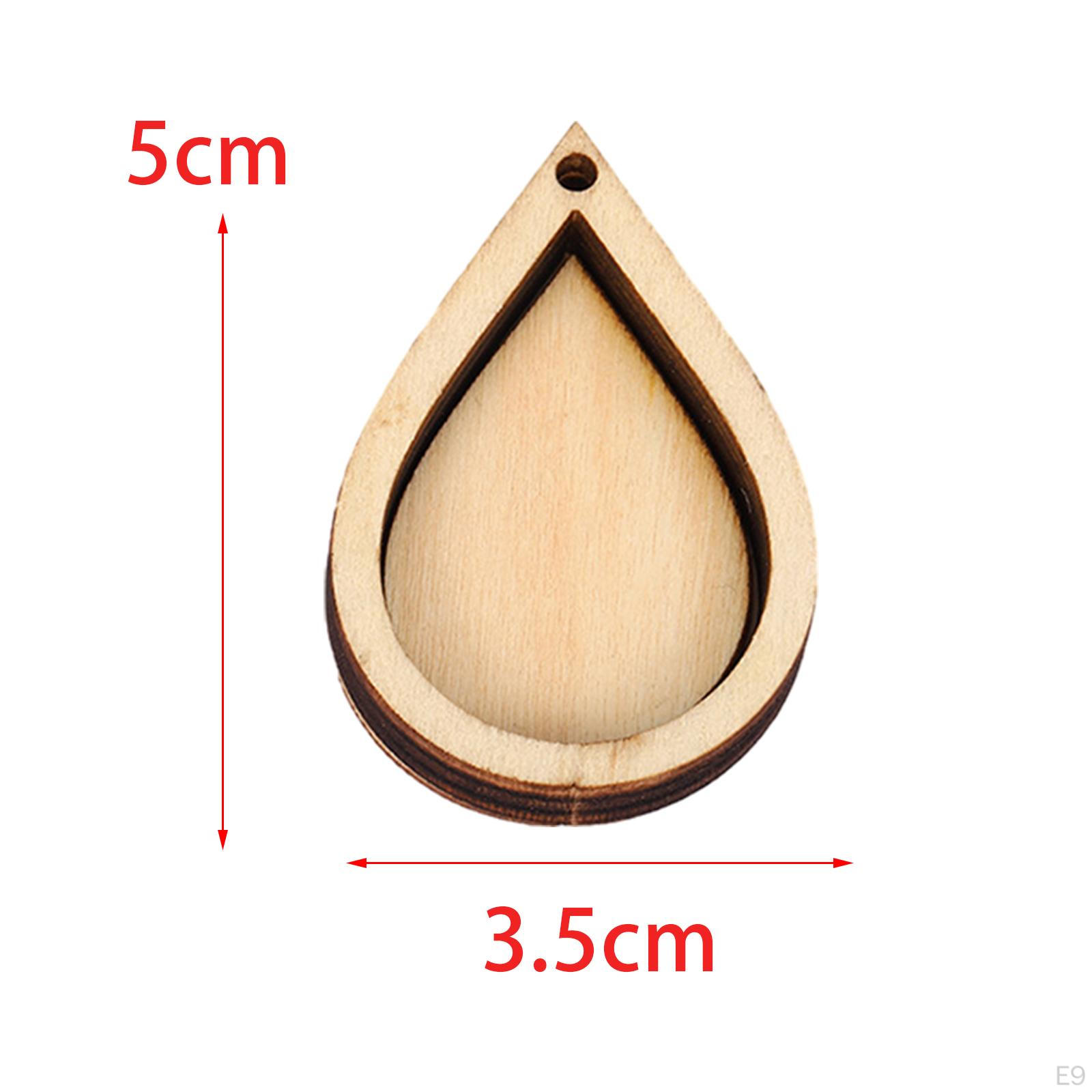 10 шт. Мини-пяльцы для вышивания Рамки Деревянный дисплей для подвесок-шармов Round — фото 9