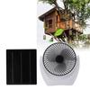Camping Fan with Solar Panel 4.5W Solar Powered Fan Quiet USB Fan for Outside Picnic Barbecue Fishin