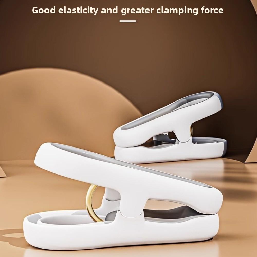 12pcs Plastic Non-marking Clip Windproof No Pressing Marks Fixed Clothes Drying Clip Multifunctional Underwear Clips Socks