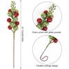 5/10Pcs Christmas Red Green Artificial Berry Bouquet - Xmas Tree Ornaments, Home Decor & New Year Party Supplies