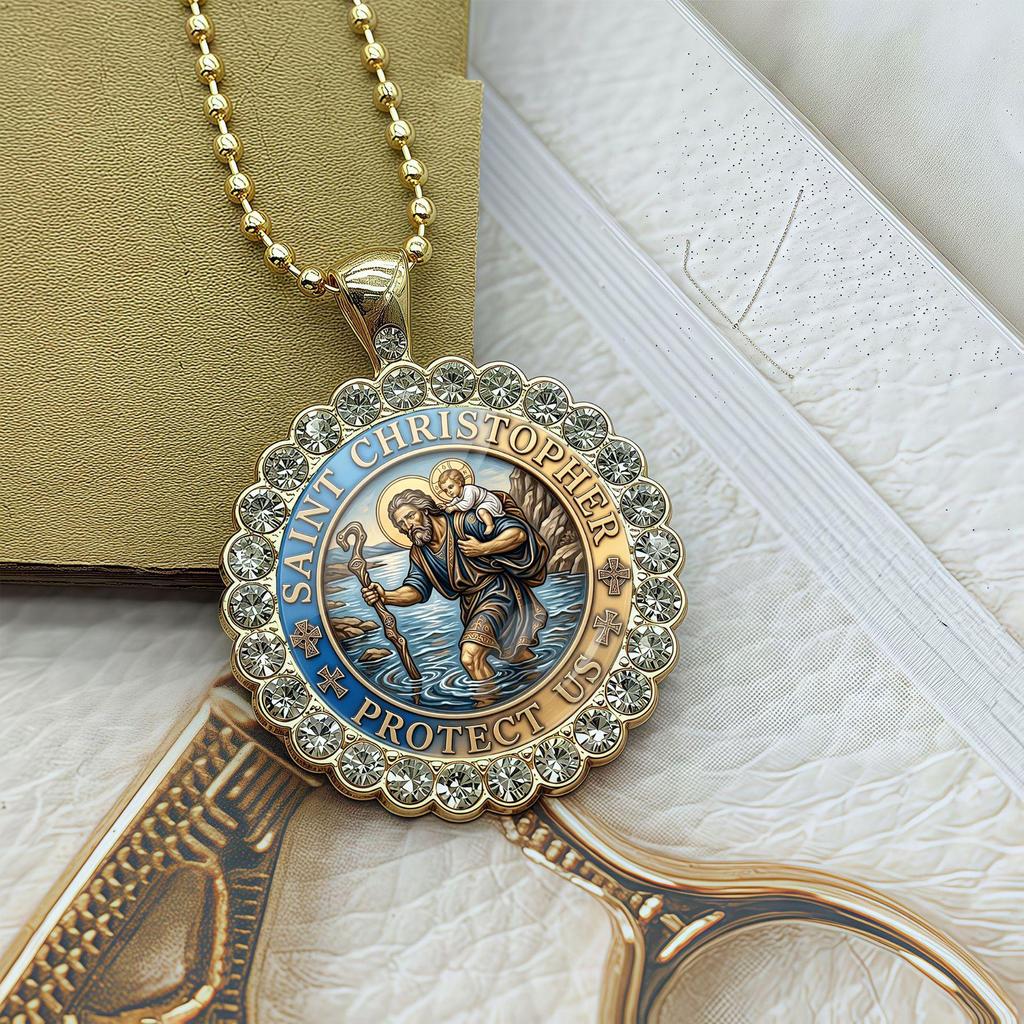Guardian Round Necklace: Stylish Unisex Festival Jewelry Gift