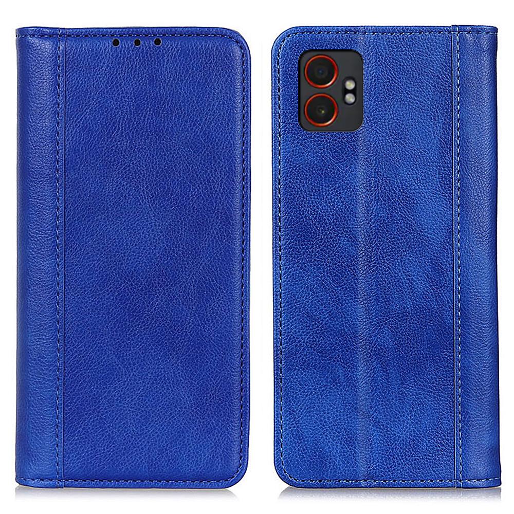 For Samsung Galaxy XCover7 Pro Stand Case Split Leather Litchi Texture Wallet Phone Cover