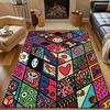Japanese Comics Grid Print Carpet for Living Room Bedroom Bedside Sofa Floor Mat Modern Home Decor Large Size for Gifts