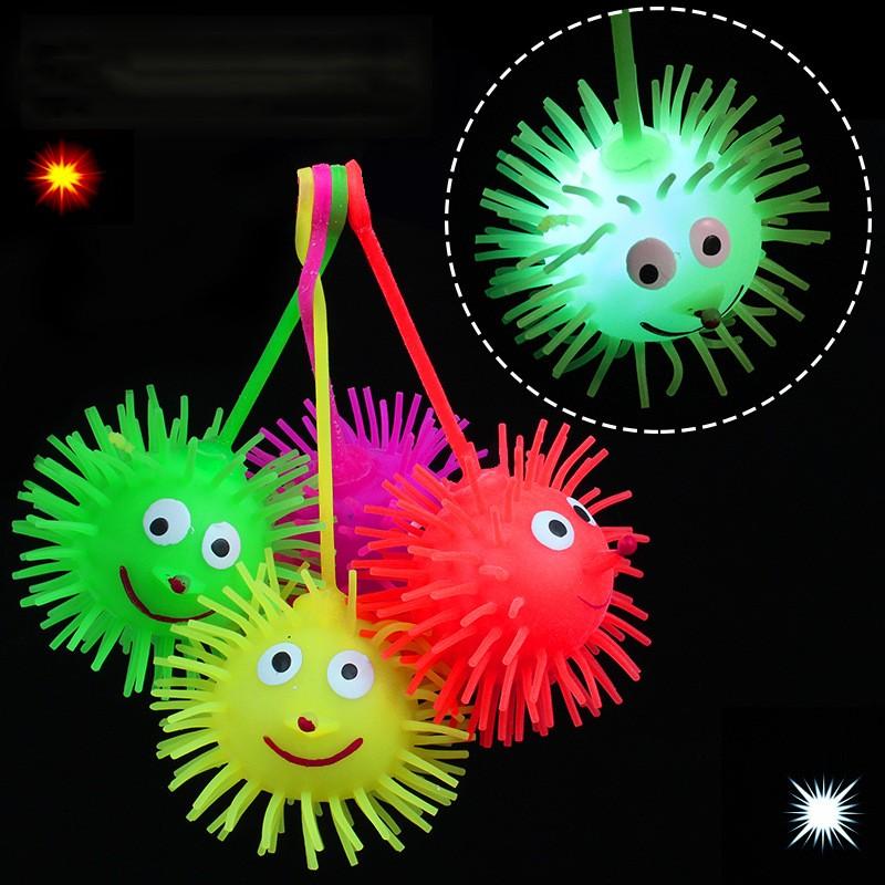 Vent Hedgehog Gifts Children Glow Toys Ball Soft elastic LED Light  Unique