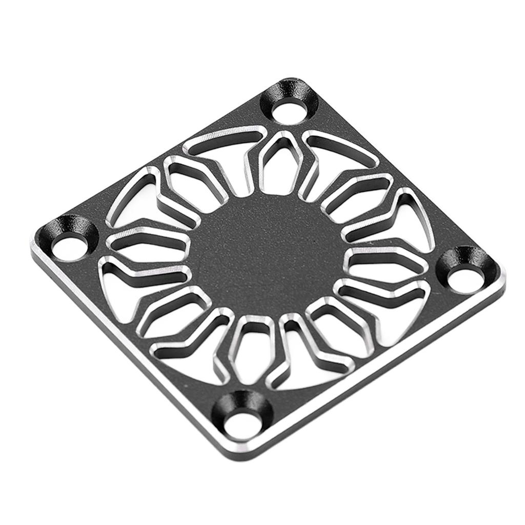 RC Cooling Fan Cover Universal Aluminum Alloy Fan Protective Cover for ESC Motor Heatsink 30x30mm Black