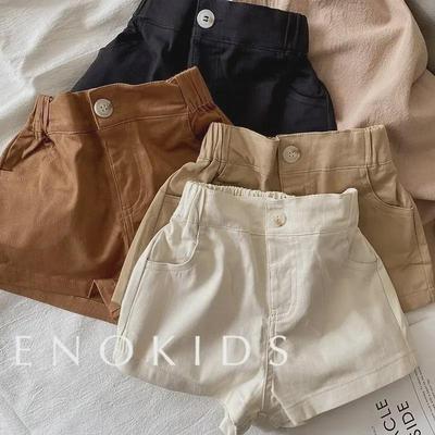 Kids' Summer Korean-Style Loose Fit Flower Bud Shorts