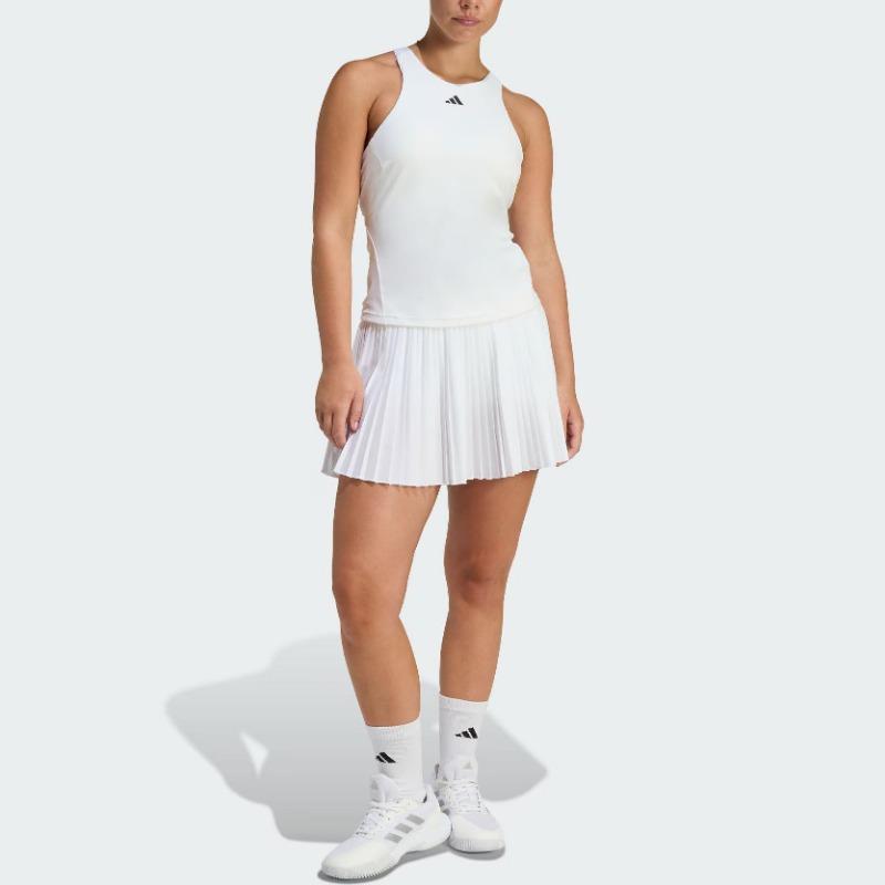 adidas Women's Australian Open White Slim Fit Tennis Tank Top KE8863