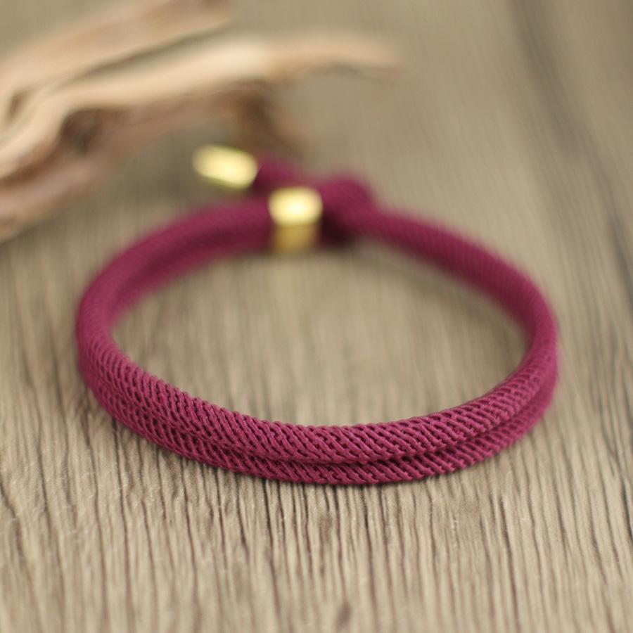 Minimalist String Bracelet For Men Grade A 4mm Rope Outdoor Rescue Survival Braclet Handmade Leisure Accessories Pulseria Homme