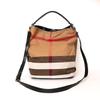 Handbag Busianess Women Classical Shoulder Bags Multi-function Canvas Checked Bucket Bag Fashion Temperament Women's Handbags