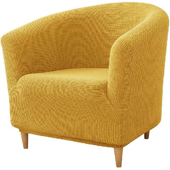 

Чохол на крісло-клуб, Еластичний картатий чохол на бочкоподібне крісло, Знімні чохли на крісло, 1 шт., Чохли на крісло-ванну з еластичним низом для вітальні 1 piece жовтий