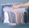 Clothing Storage Bag With Frosted Zipper And Self Sealing Bag