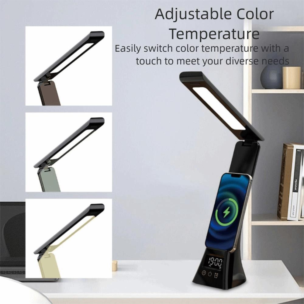 Folding Design Wireless Charging Desk Lamp Rechargeable Smartphone Wireless Charging Lamp  Study