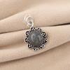Natural Moss Agate Gemstone 925 Sterling Silver Jewelry Women Pendant1.37'' For Gift CP-40-31