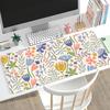 Cute Mixed Spring Flower Large Extended Mouse Pad Non Slip Rubber Base Stitched Edge Hd Print For Gaming Work Station