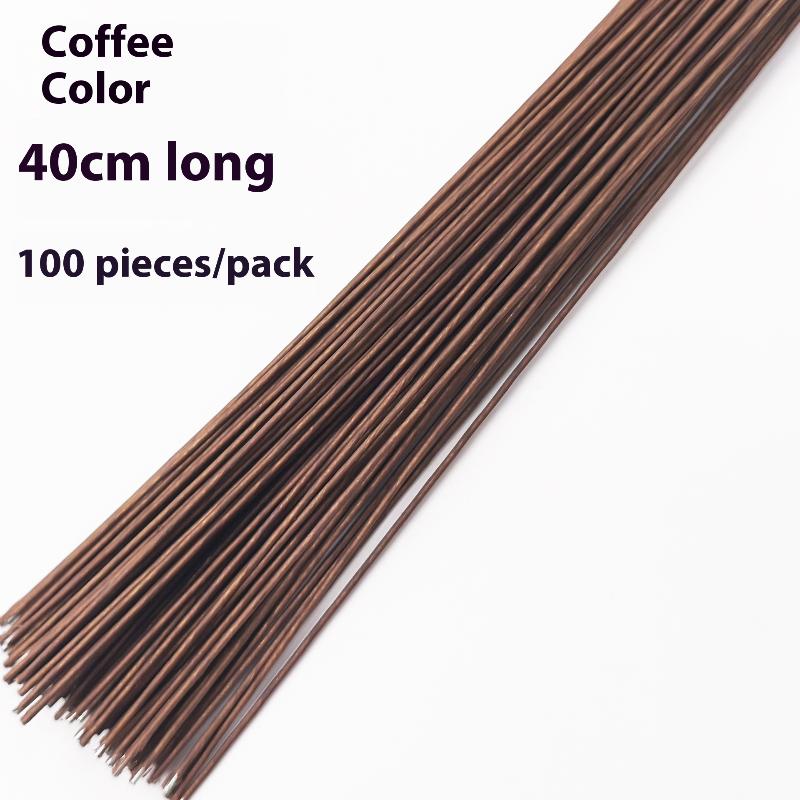 100 szt. Floralne druciki 40cm Sztuczne zielone druciki do kwiatów Materiał florystyczny DIY Druciki Akcesoria Roślina Wystrój domu