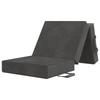 Folding Sofa Bed 75 x 63 x 45 cm Dark Grey