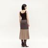 VEROMODA Autumn Color Block Sleeveless A-Line Dress