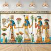 Egyptian-themed polyester background fabric - versatile and universal party decoration, universal festival banner