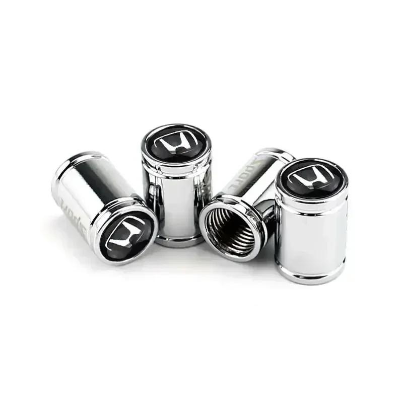 4pcs Car Wheel Tire Valve Cap Cover for Honda Civic FIT CRV Accord Jazz HRV Stepwgn Prelude Insight Odyssey CRZ 2025 Accessories