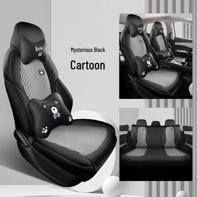 BYD Yuan Plus Cartoon Car Seat Cushion - New Model for All Seasons