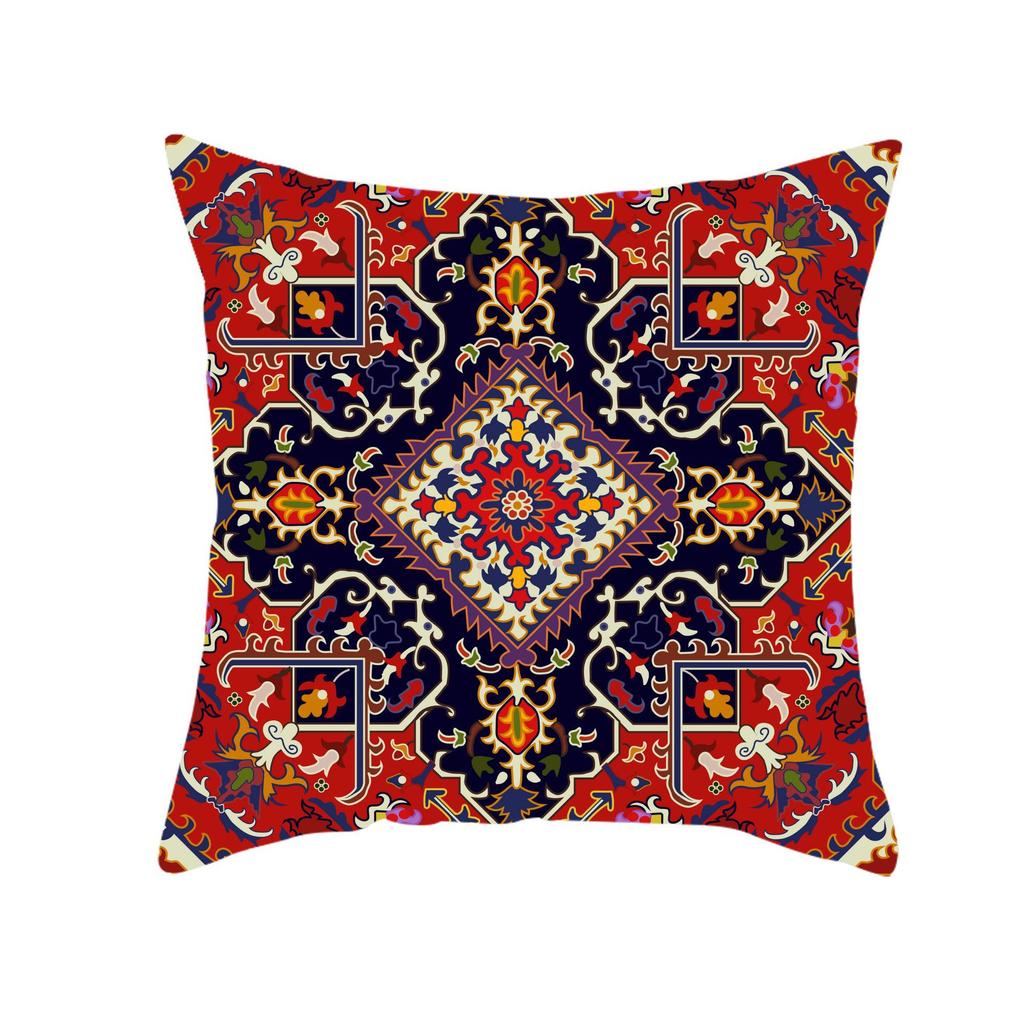 Retro Pattern Türkiye Persian Carpet Pattern Linen Pillowcase Home Decorative Pillow Cushion Pillowcase