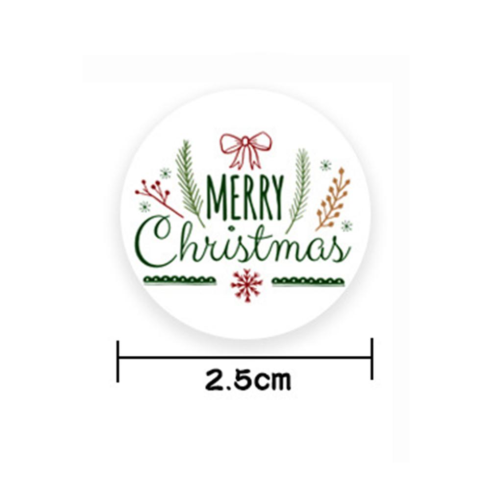 100-500Pcs High-Quality Merry High-Quality Christmas High-Quality Gift High-Quality Decorative High-Quality Stickers High-Quality Round High-Quality
