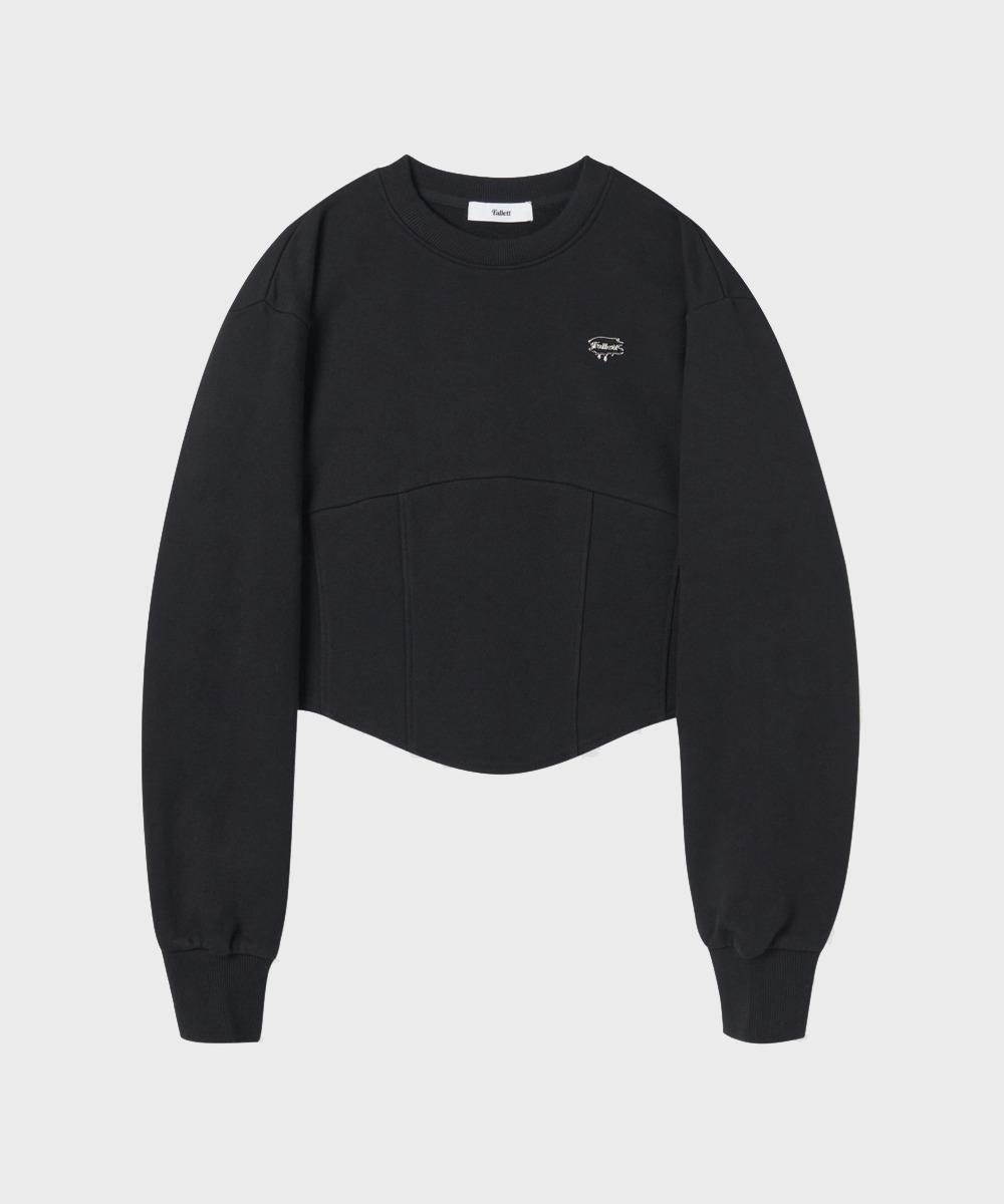 Pallet Corset Sweatshirt Black Black/M