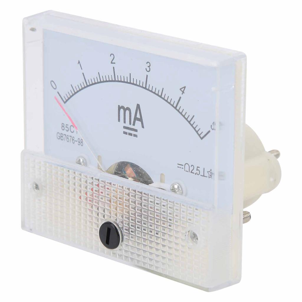 DC 0?5MA Pointer Current Panel Meter Measurement Devices Amperemeter Tester Gauge
