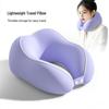 Almohada de Viaje Portátil con Espuma Viscoelástica en Forma de U para Cuello para Coche, Tren y Avión