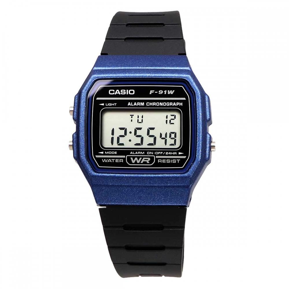 Casio CASIO Watch Quartz F-91WM-2A Unisex Cheap Casio Metallic Blue