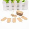 100pcs/Pack Retro Kraft Paper Handwritten Label Wide Arrowhead Shaped Notes Labels Paper Stationery
