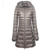Women's Long Hooded Puffer Down Jacket - Ultra-Light Style