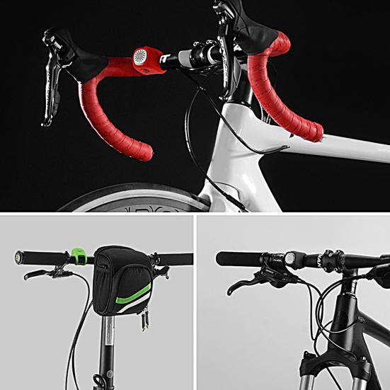 Electric Bicycle Bell Handlebar Mounted 90dB High Decibel 3 Sound Modes Rainproof Battery Operated Electric Mountain Bike Horn Bike Accessories