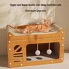All-Season Durable Cat Scratching Board & Bed - Scratch-Resistant, Non-Shedding, Cat Claw Sharpener & House