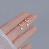 New Silver Color Inlaid Zircon Clover Tassel Earrings For Women Delicate Chain Pendant Earring Party Jewelry Accessories Gifts