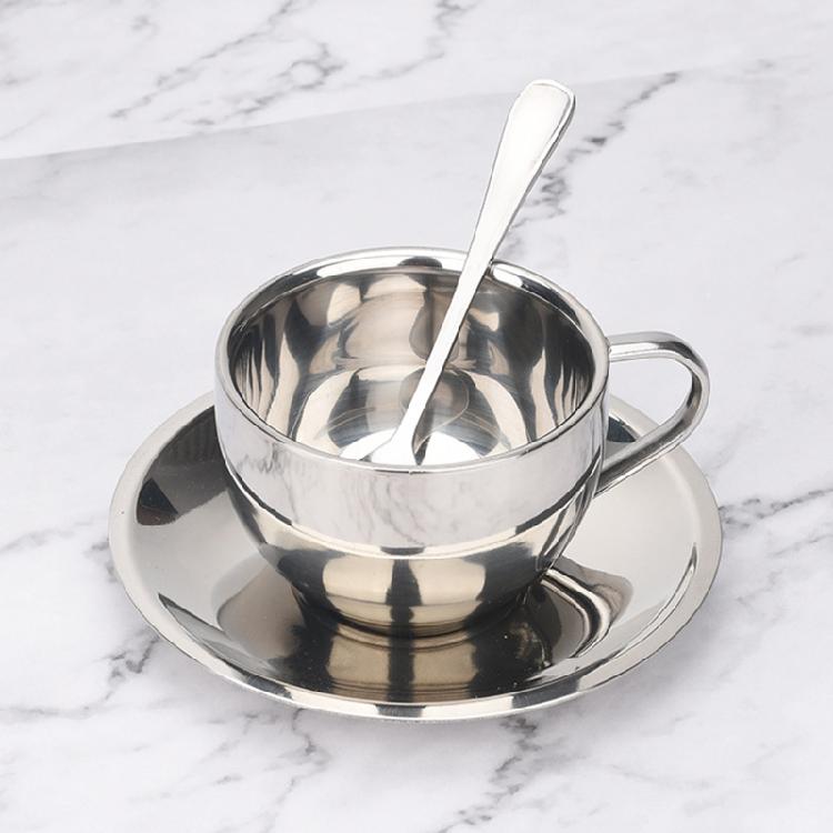 Edelstahl Kaffeetasse Kaffeetassen Espressotassen und Große Cappuccino Tasse
