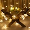 Solar-Powered LED Snowflake String Lights: Christmas Tree & Room Decorations