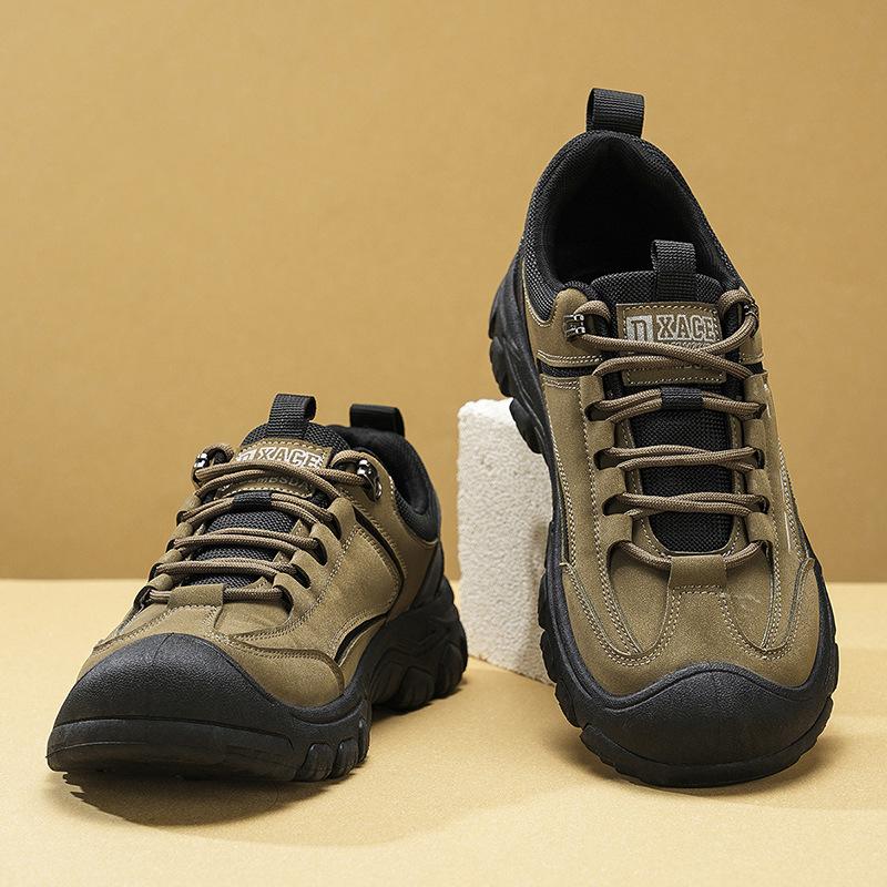 Outdoor Men's Shoes 2025 Spring New Thick-soled Wear-resistant Tooling Shoes Work Low-top Large-size Casual Shoes