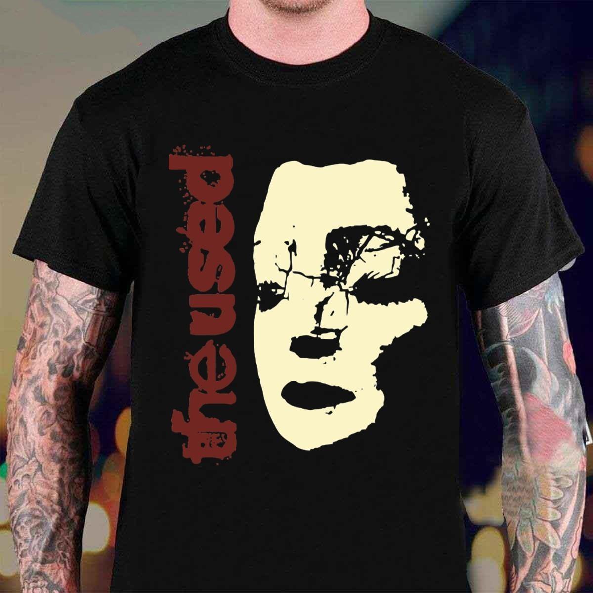 NEW The Used Band Gift For Fans Heavy Cotton Black T Shirt For Men BT600 S