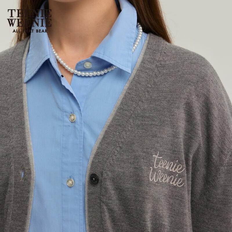 Teenie Weenie Women's V-Neck Knitted Cardigan