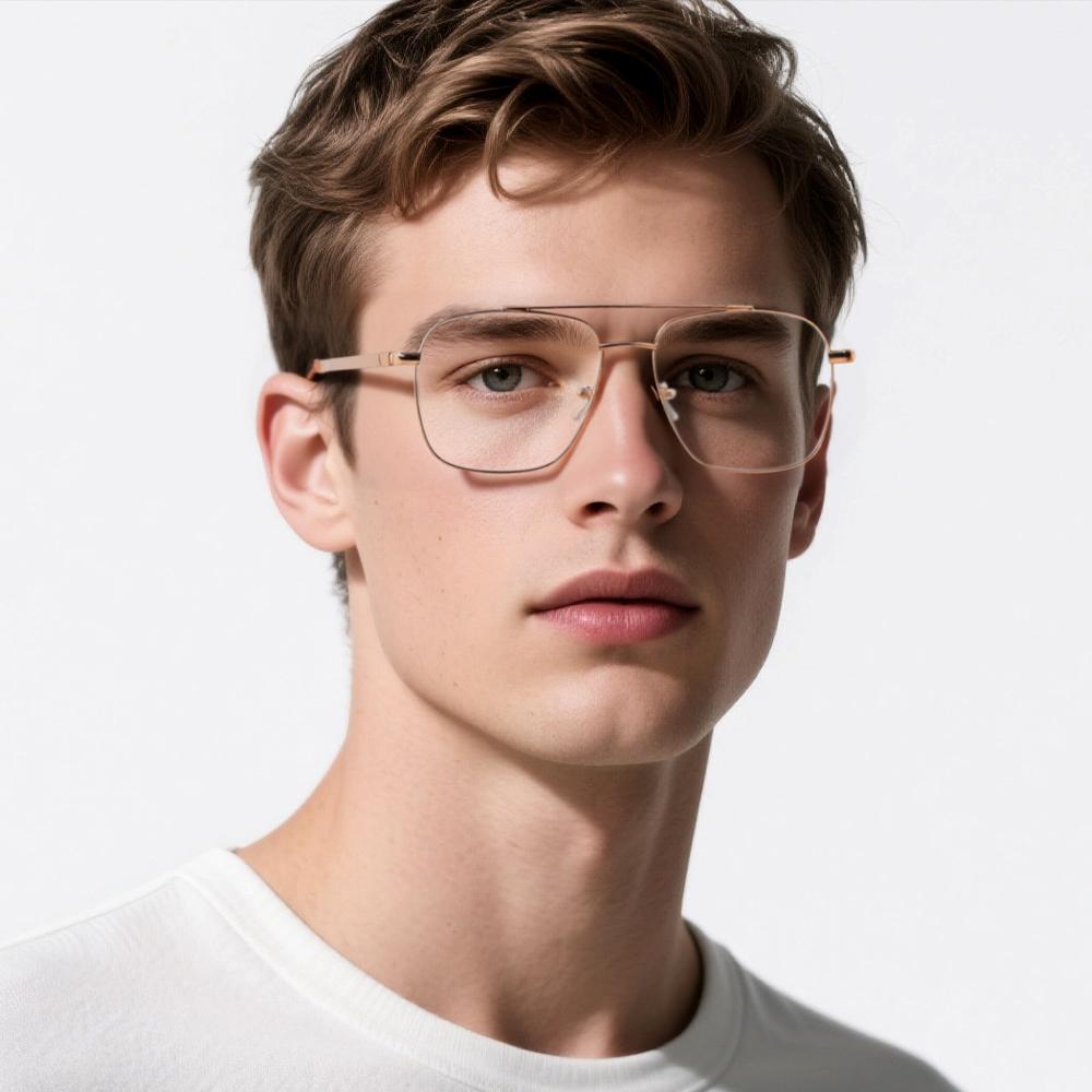 Titanium Glasses Frame Men Women Brand Design Square Eyewear Business Polarized Sunglasses High-end Quality Eyeglasses Frames